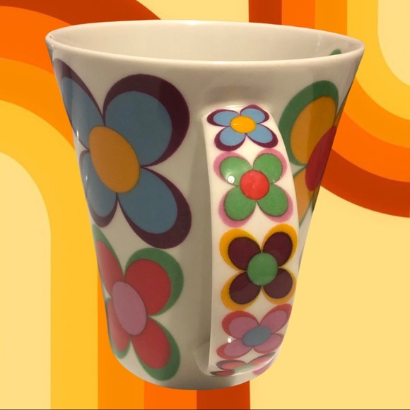 Vintage groovy flower power mug - Picture 3 of 4